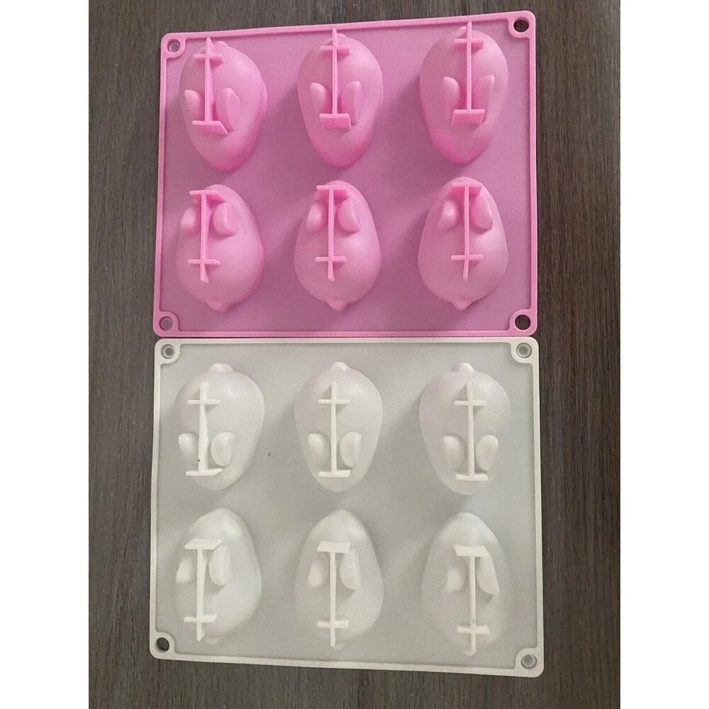 Easter Egg Bunny Cake Baking Fondant Chocolate Gummy Silicone Mold Set of 4